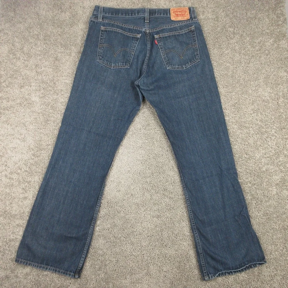 Vintage Levis Jeans Mens 36x34 Blue 527 Slim Bootcut Western Cowboy Denim Pants